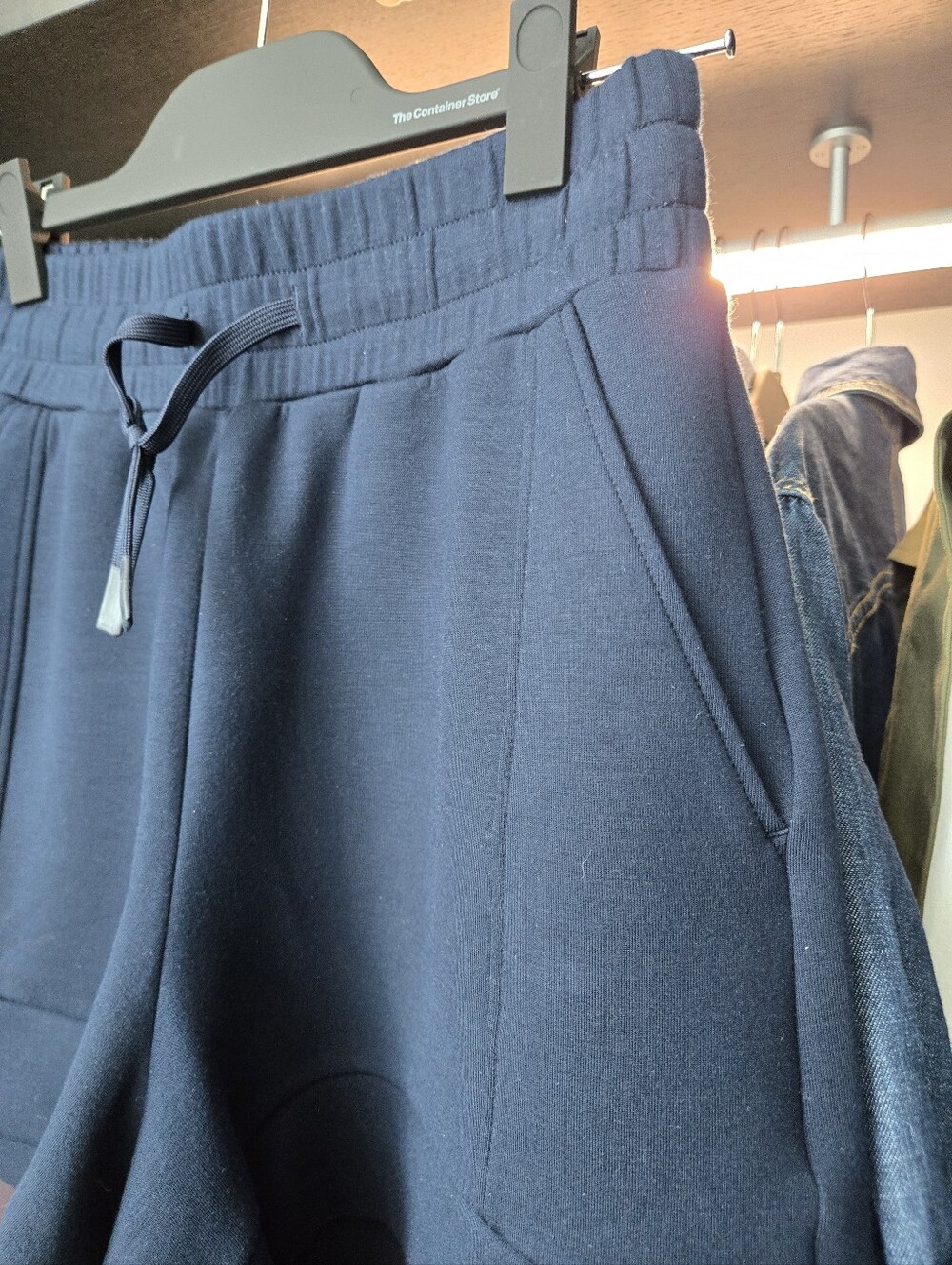 Varley Navy Drawcord Athletic Shorts - Picture 4 of 7